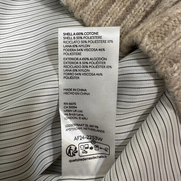 By Anthropologie Mixed-Media Wool & Cotton Jacket – Women’s Medium – MSRP $168 - Picture 8 of 10